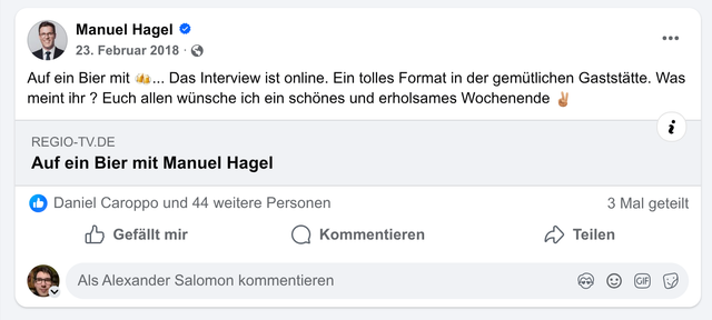 Der Mann, der sich selbst den Kopf gewaschen hat